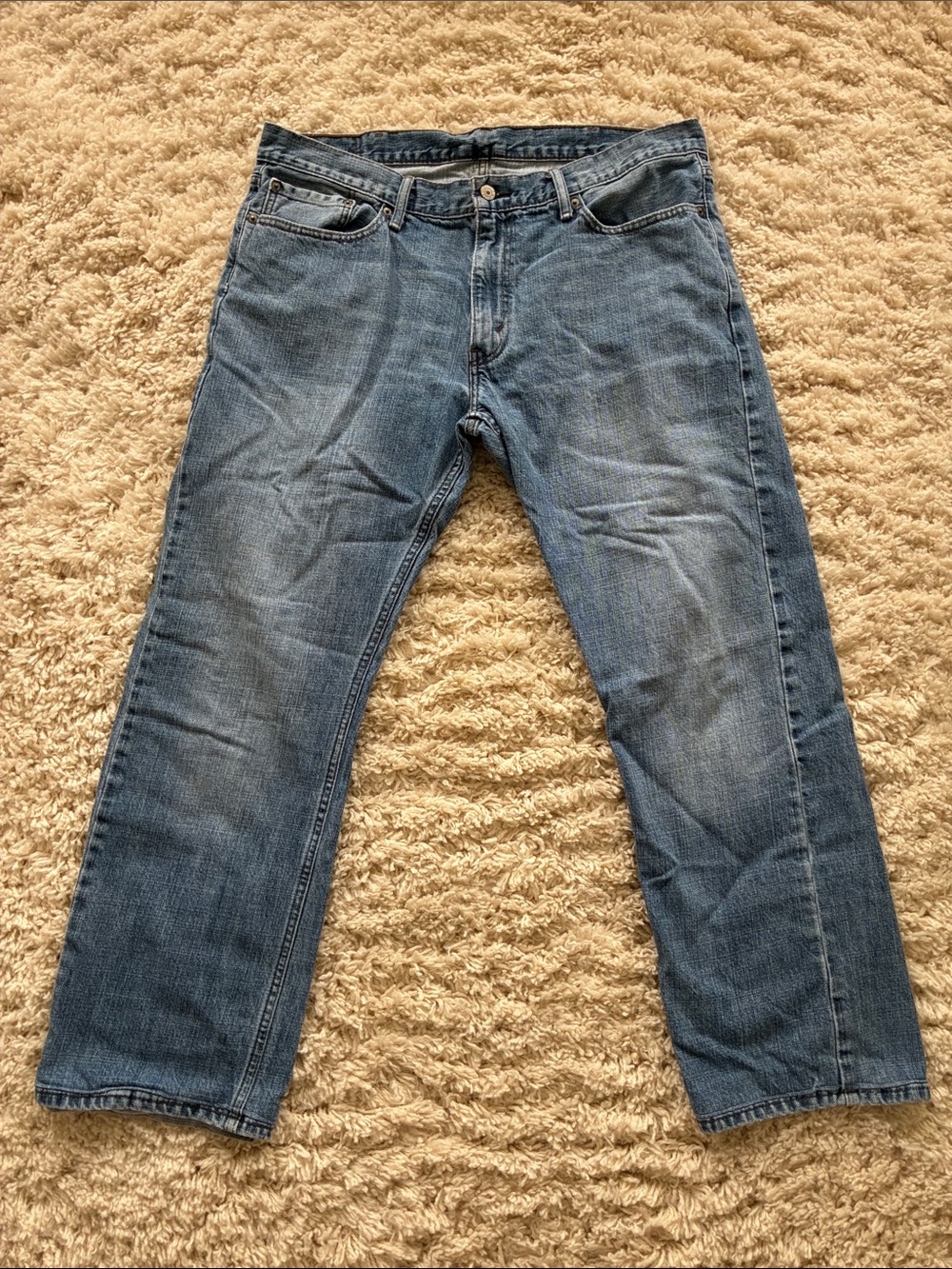 Levi's Straight Fit Medium Blue Men's Jeans